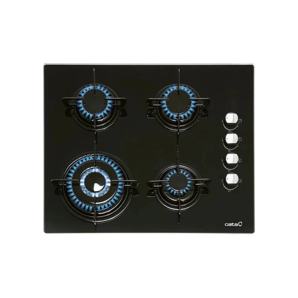 CATA CIB 6031 BK Gaskochfeld 59 cm Schwarzglas 8 kW
