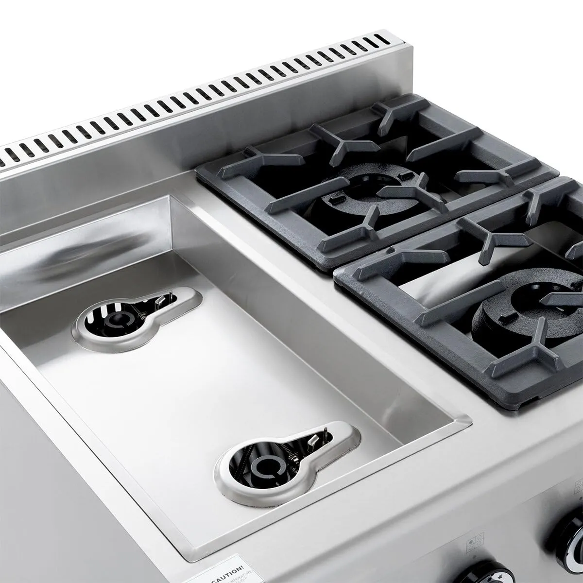 GastroHero GHBO4B Gasherd 4 Brenner 28,8 kW Edelstahl