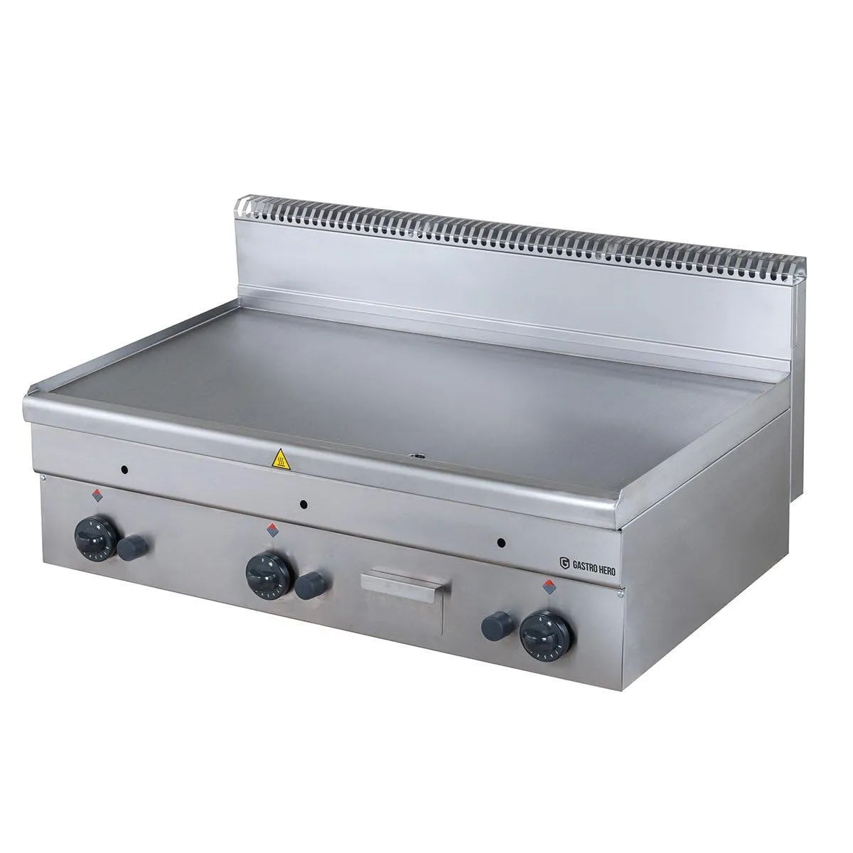 GastroHero MG106-03-003 Gas-Grillplatte 100x60 cm glatt