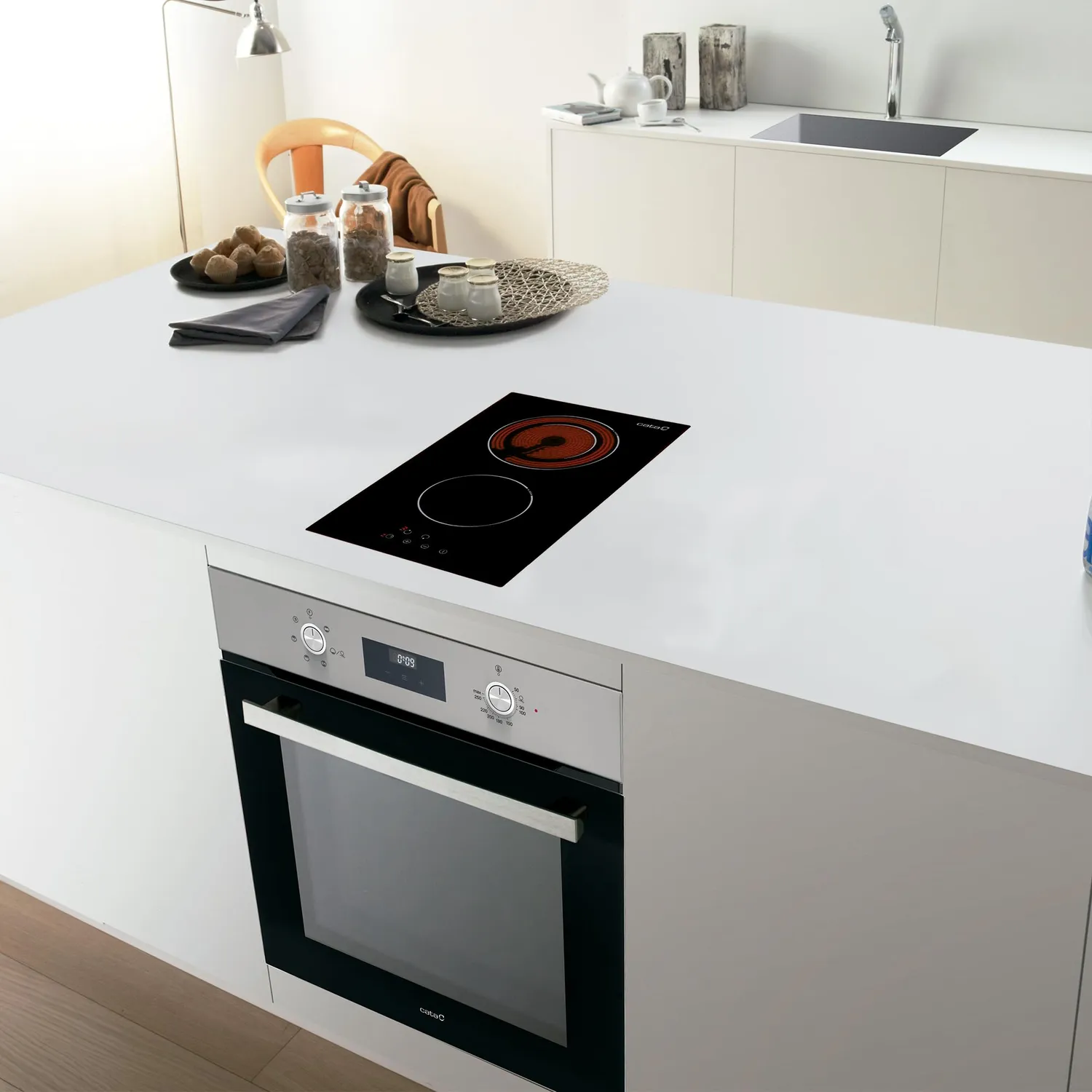 CATA TD 302 Cerankochfeld 2 Zonen Touch 29 cm
