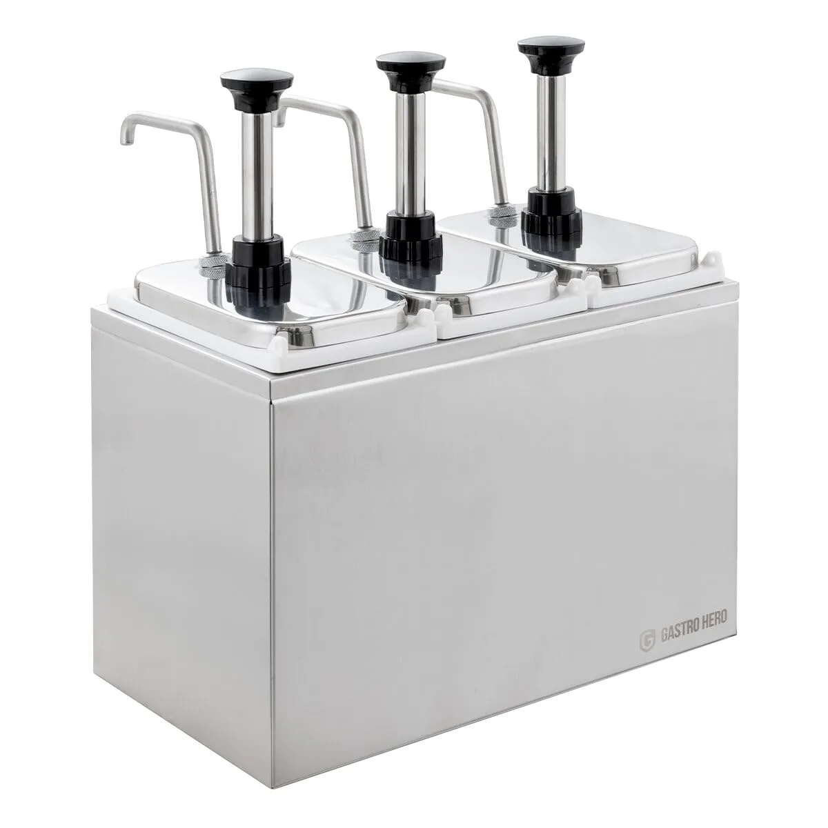 GastroHero SSE3X3SS Saucenspender 3x2 L Dosierpumpe