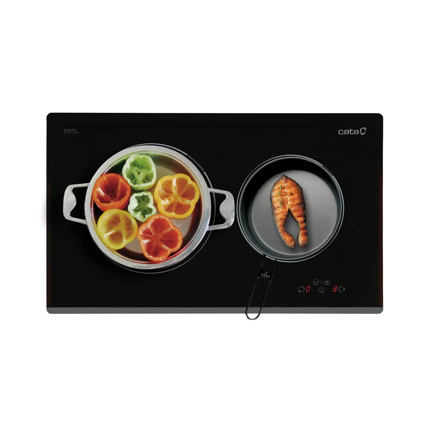 CATA E Glass E-100 GTH Badlüfter 15 cm mit Feuchtesensor