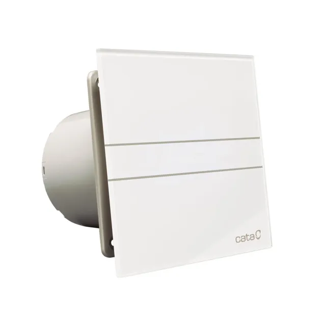 CATA E-100 GT Badlüfter Weiß Glasfront Timer