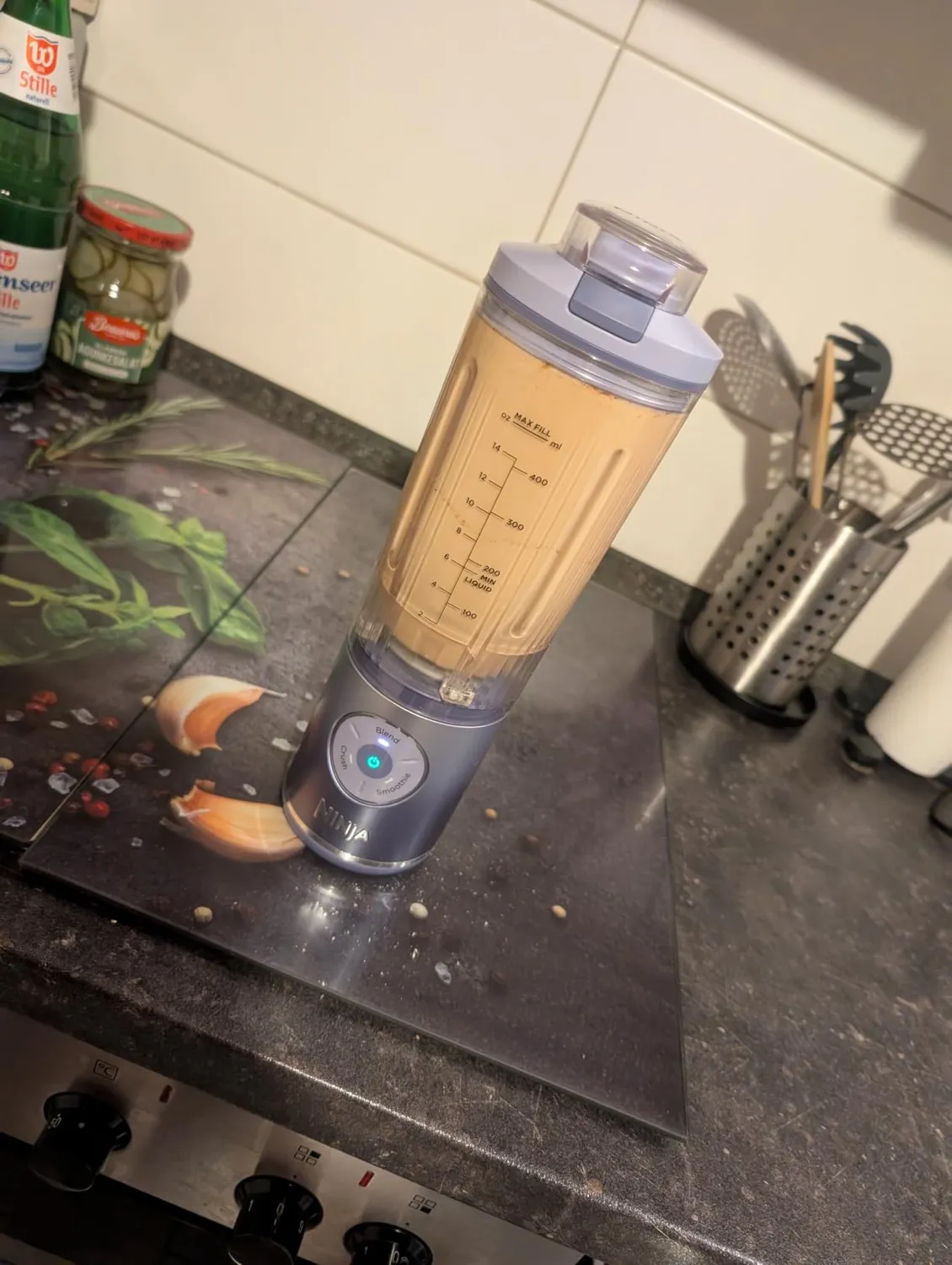 Ninja Blast Max Mixer 570ml Marineblau Akku USB Smoothie Maker