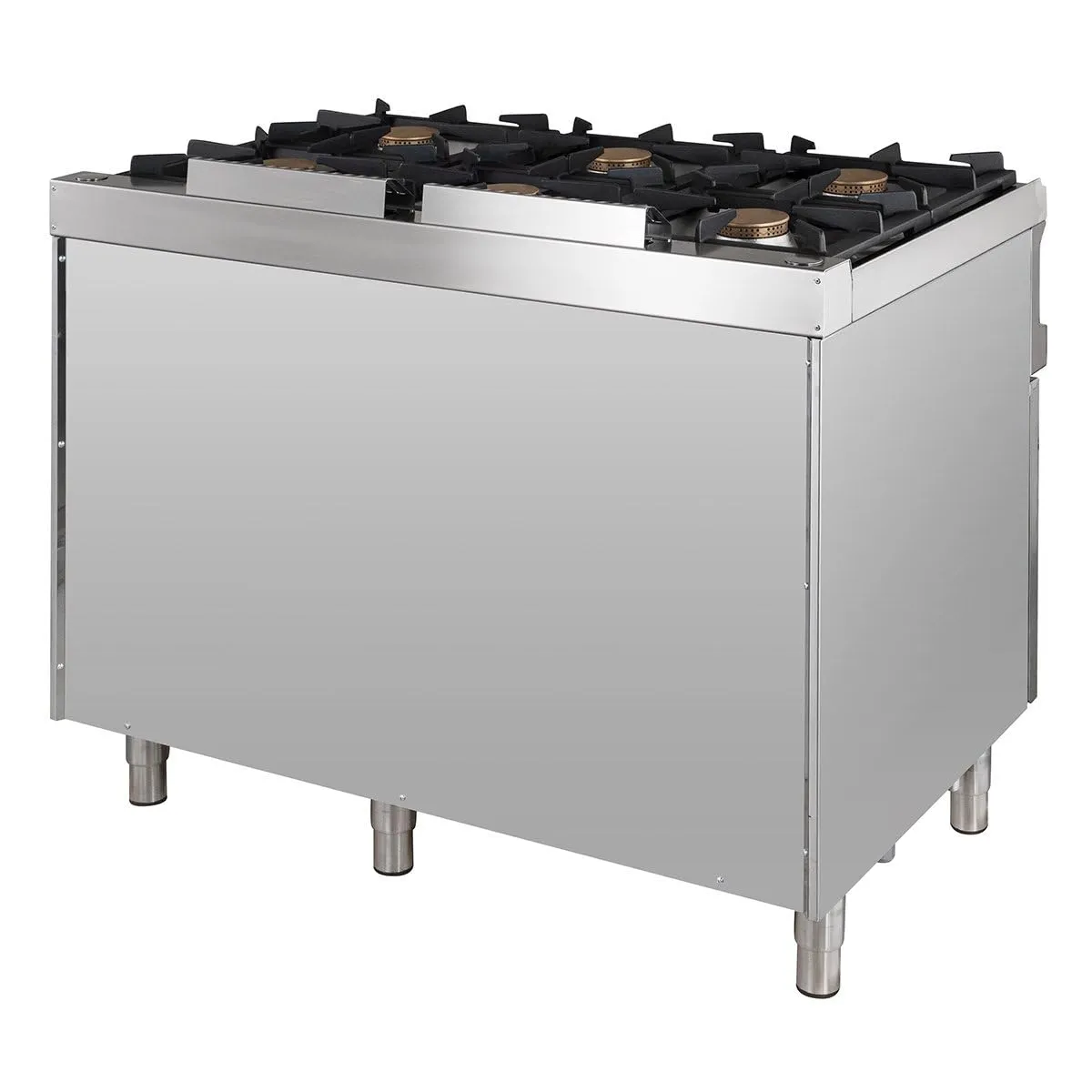 GastroHero Serie 77 Gasherd 6-flammig 48 kW mit Backofen