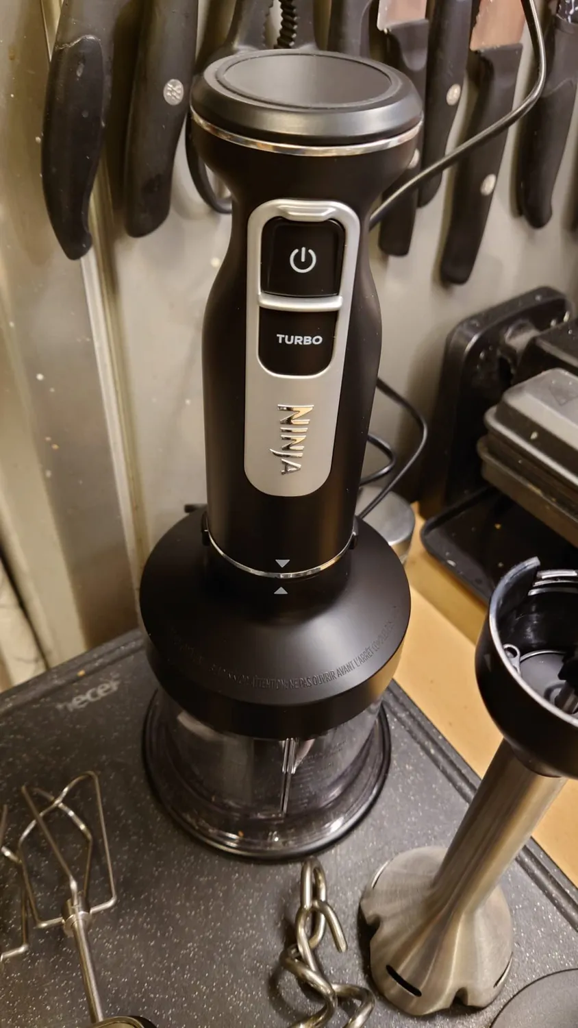 Ninja Foodi 3-in-1 Stabmixer CI100EU 850W Schwarz mit Zerkleinerer