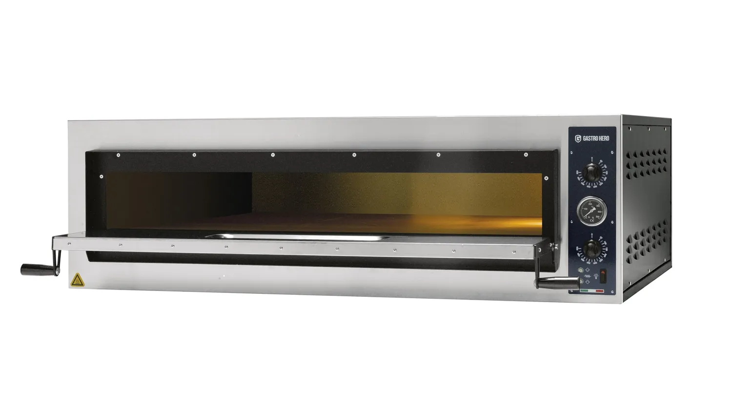 GastroHero PROFI PLUS Pizzaofen 9x36 cm Vollschamott