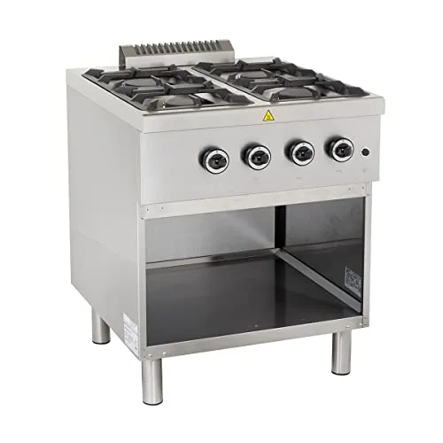 GastroHero Ecoline Plus 700 Gasherd 4-flammig 19 kW offen