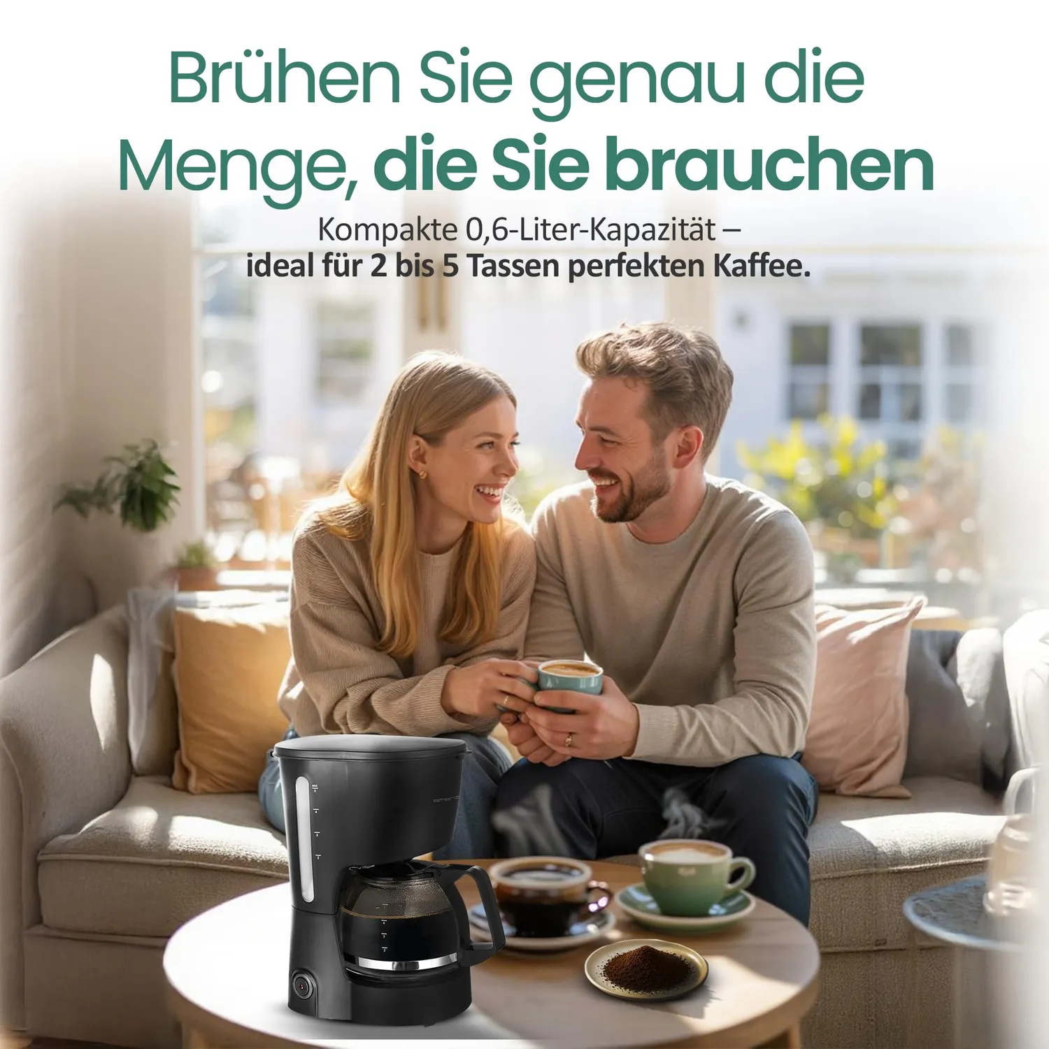 Emerio CME-116801 Filterkaffeemaschine 0,6 L 5 Tassen
