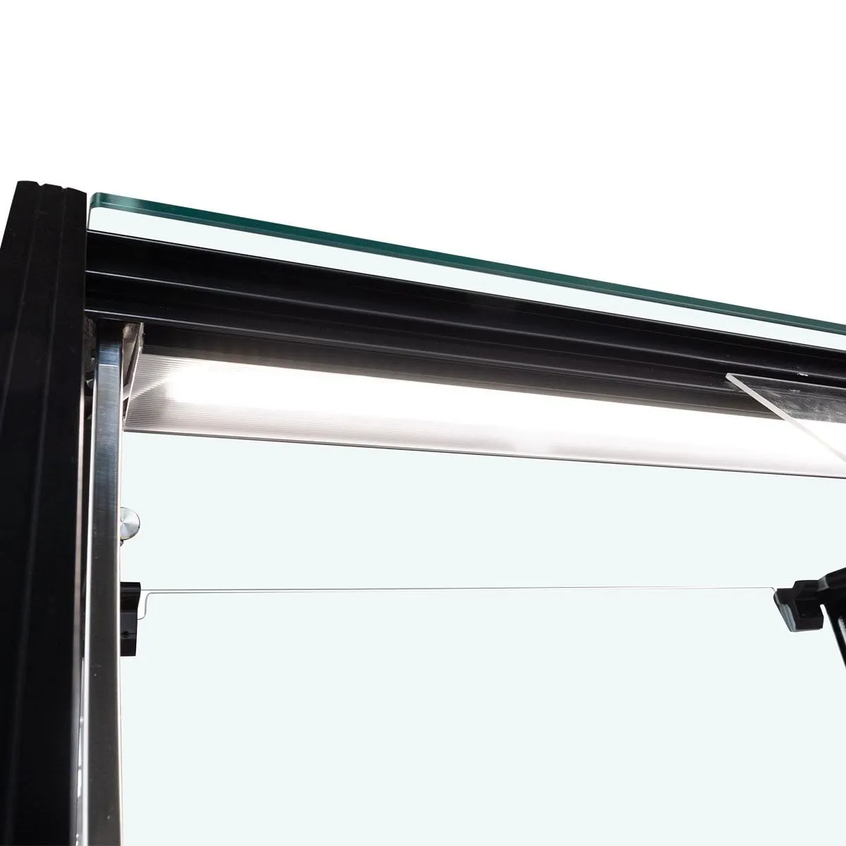 GastroHero TITAN Kühltheke 997 mm schwarz LED gekühlter Unterbau