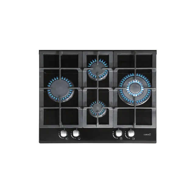 CATA LCI 6031 BK Gaskochfeld 64 cm schwarz 4-flammig