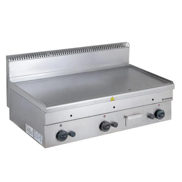 GastroHero MG106-03-003 Gas-Grillplatte 100x60 cm glatt