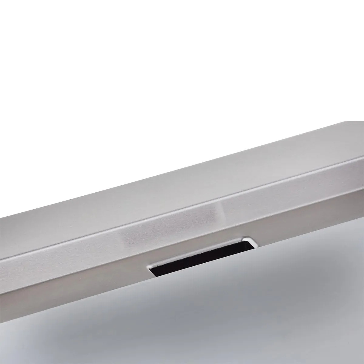 GastroHero Eco Grillplatte Elektro 99,8 cm glatt verchromt