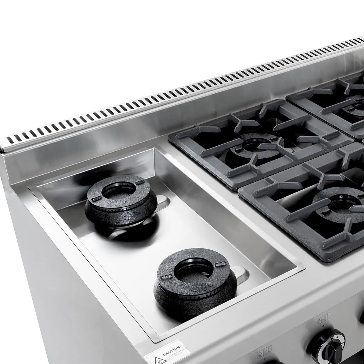 GastroHero GHBO6B Gasherd 6 Brenner 43,2 kW Edelstahl