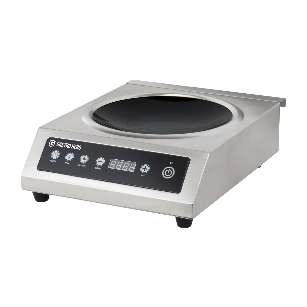 GastroHero Wok Induktionskochfeld 3500 W 260 mm Touch