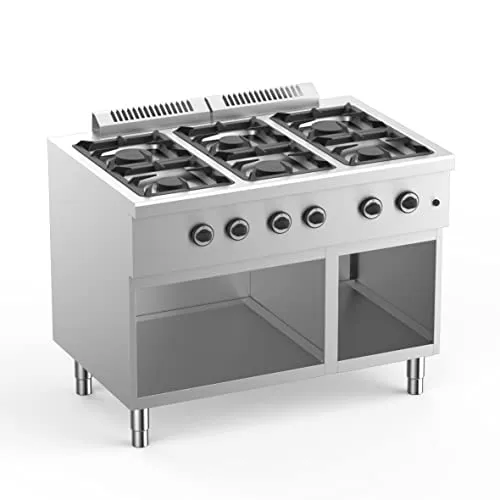 GastroHero Ecoline Plus 700 Gasherd 6-flammig 28,5 kW