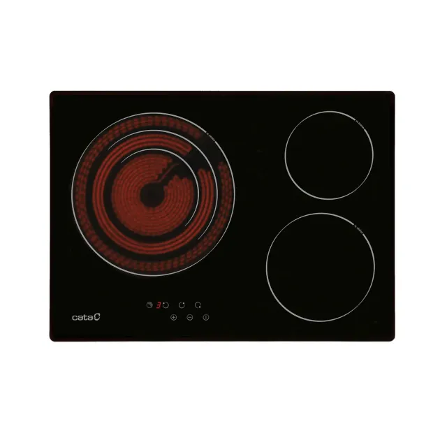 CATA TT 5003 Glaskeramik-Kochfeld 60cm 3 Zonen 5,7kW