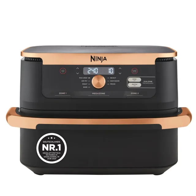 Ninja Foodi FlexDrawer Heißluftfritteuse 10,4 L Schwarz