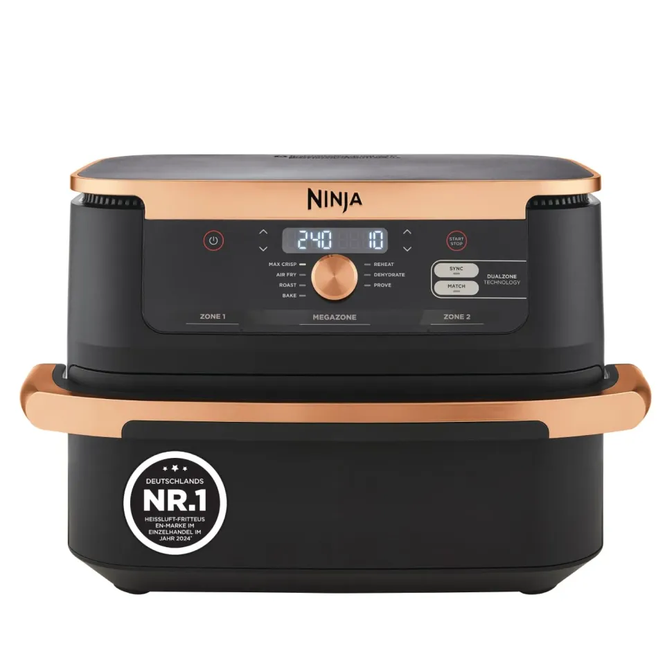 Ninja Foodi FlexDrawer Heißluftfritteuse 10,4 L Schwarz