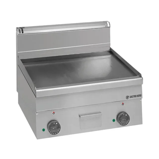 GastroHero Serie 600 Grillplatte glatt 7,5 kW 600 mm