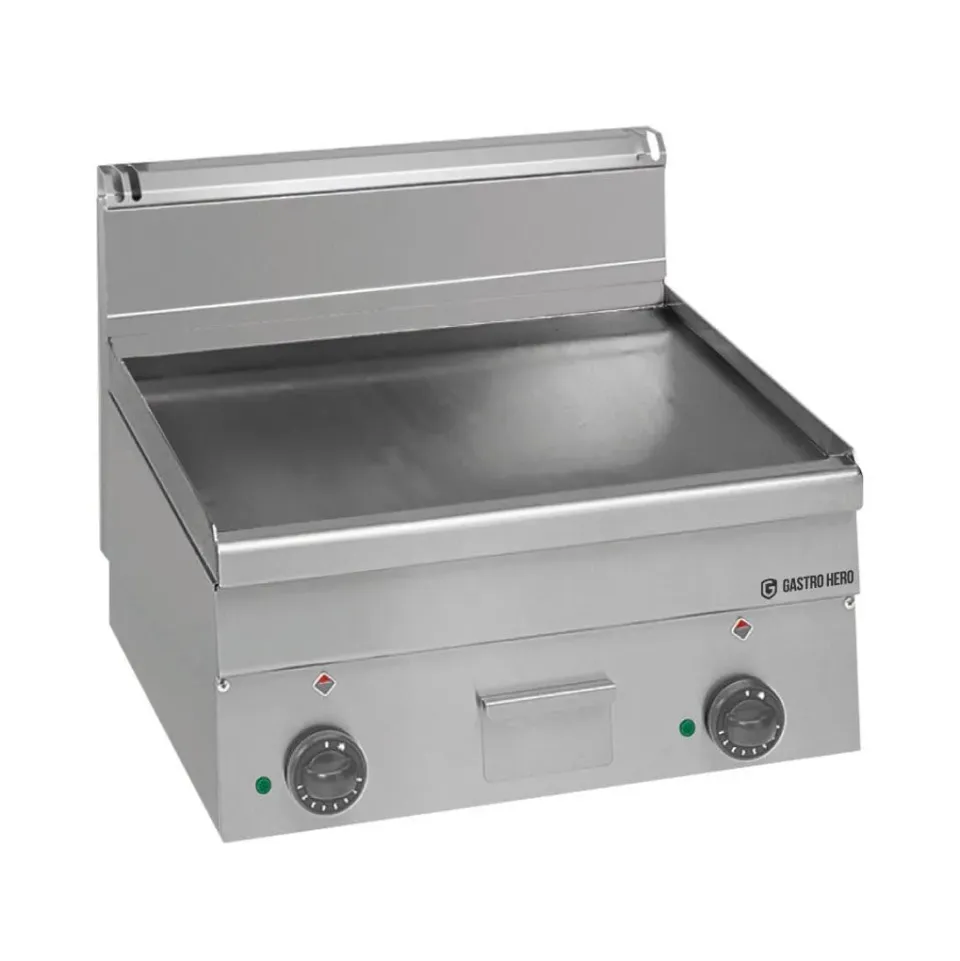 GastroHero Serie 600 Grillplatte glatt 7,5 kW 600 mm