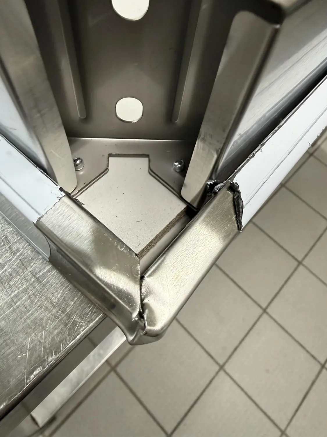 GastroHero Arbeitstisch Edelstahl 100x60 ohne Aufkantung