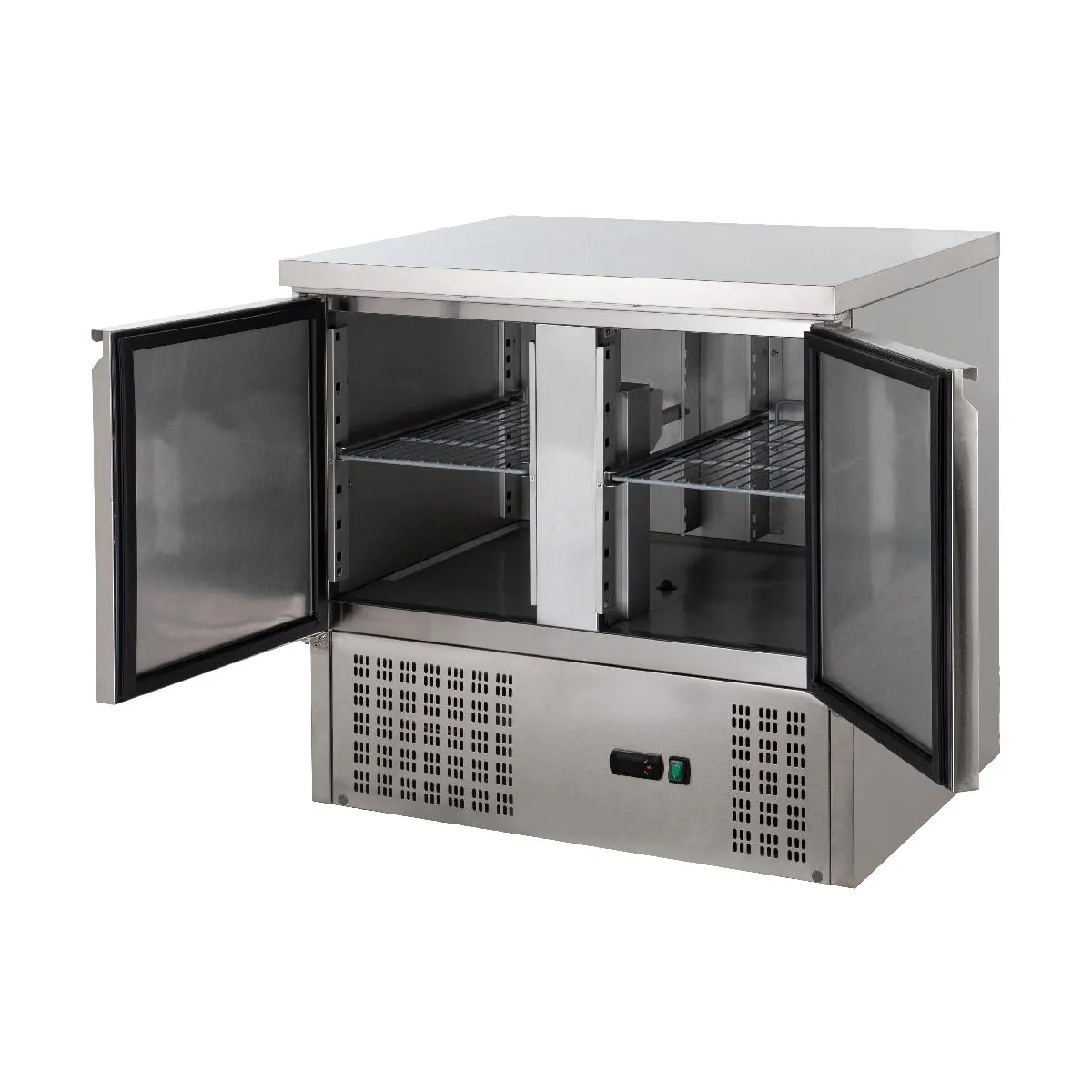 GastroHero ECO 2/0 Mini Kühltisch 240 L Edelstahl
