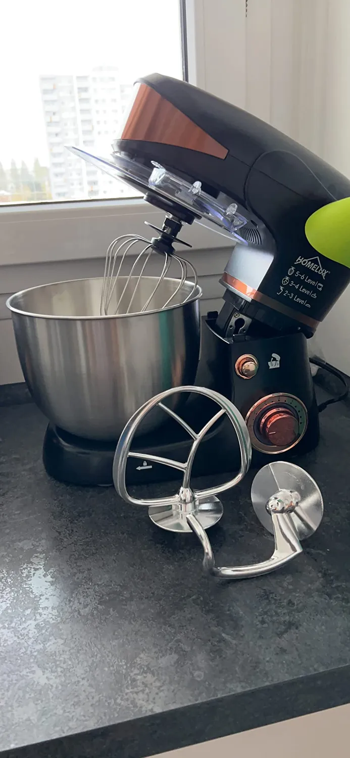 Homelux SC-206 Küchenmaschine Schwarz-Gold 5 l 2000 W