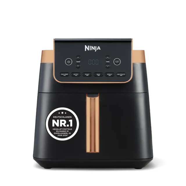 Ninja MAX PRO Heißluftfritteuse 6,2L schwarz-kupfer