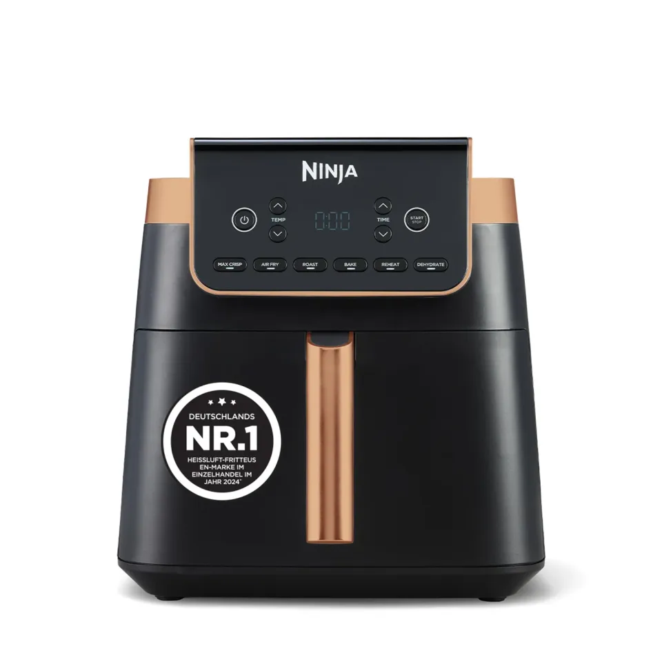 Ninja MAX PRO Heißluftfritteuse 6,2L schwarz-kupfer