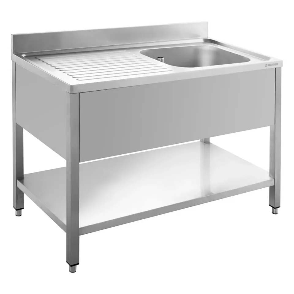 GastroHero ECO Spültisch 100x60 Becken rechts Edelstahl