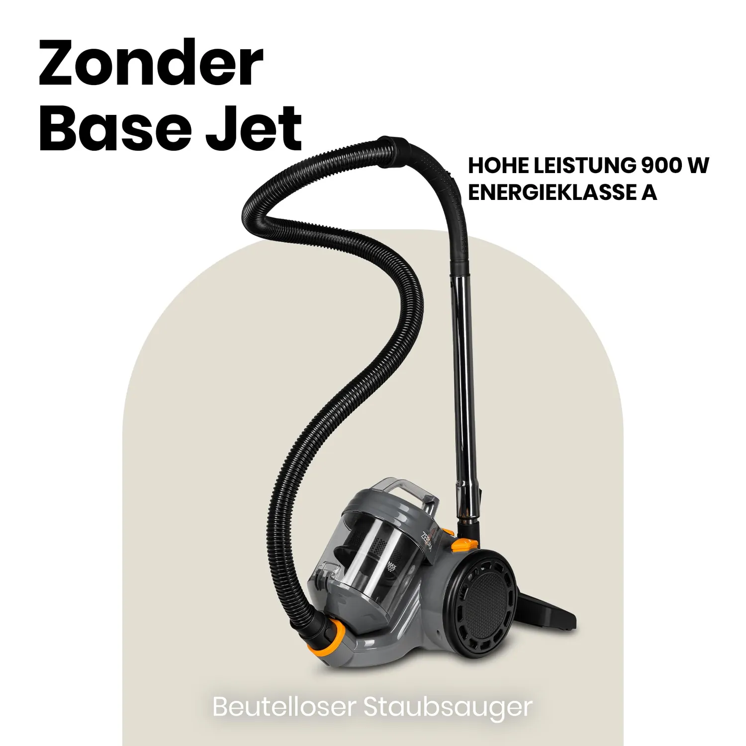 Zeegma Zonder Base Jet Staubsauger beutellos 2 Liter