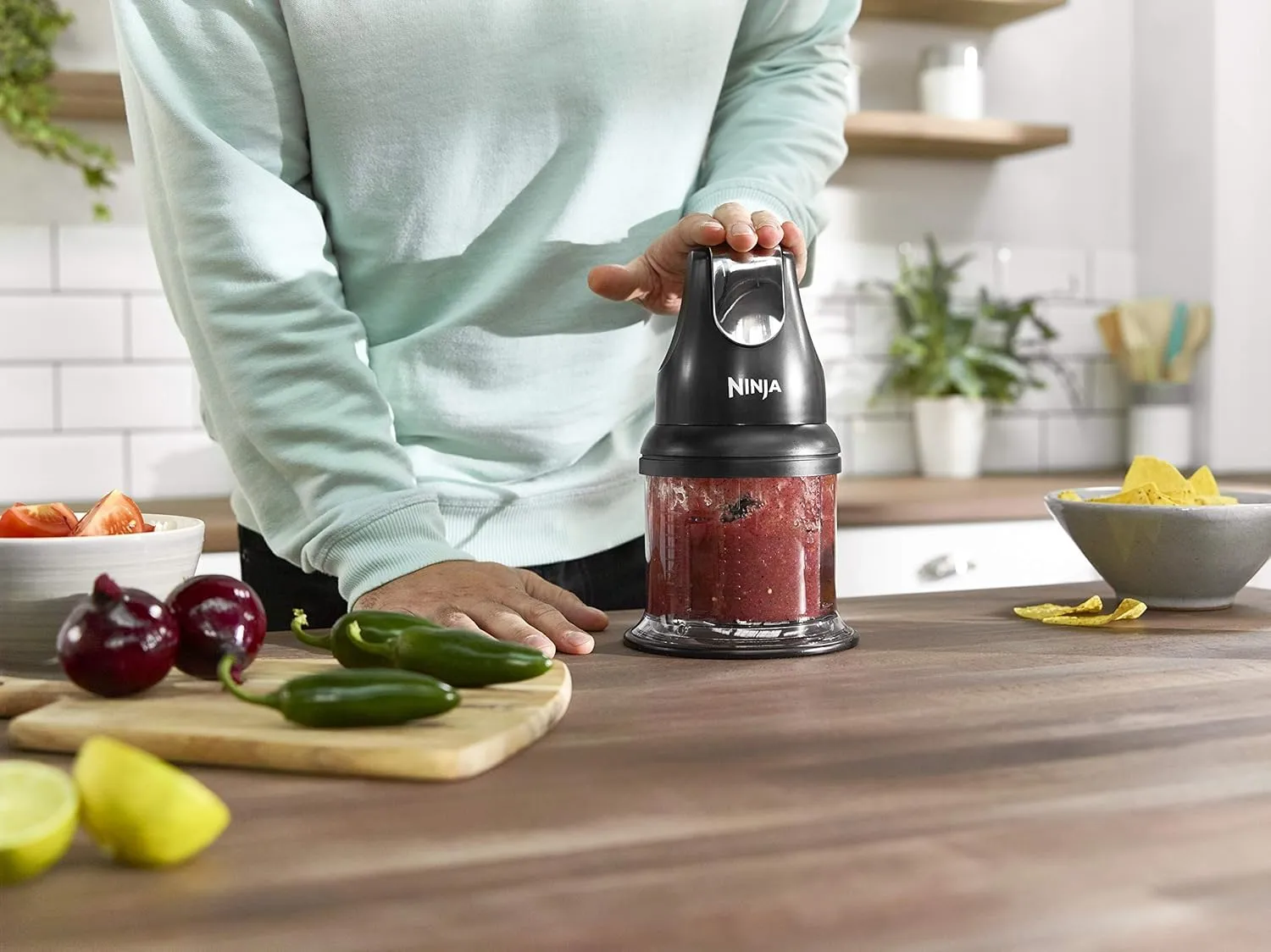 Ninja Express Chop NJ1002EUBK Zerkleinerer Schwarz 500 ml