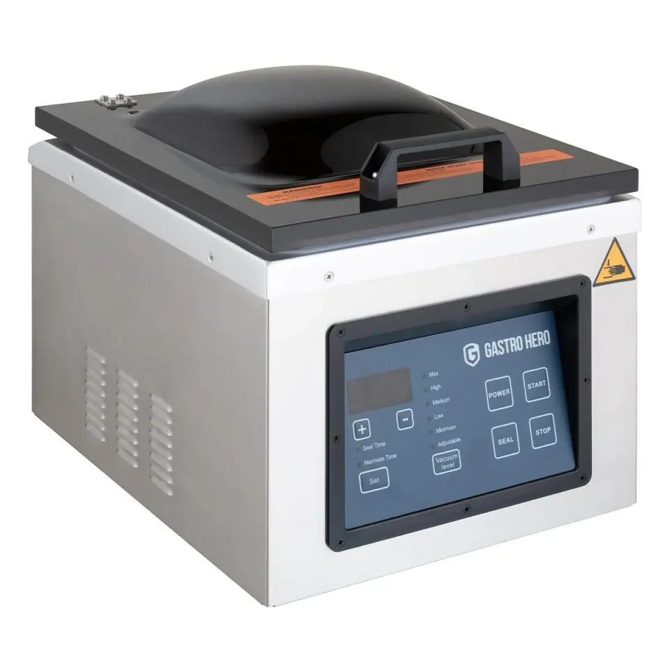 GastroHero KVM077DP Kammer-Vakuumiergerät 77L Edelstahl