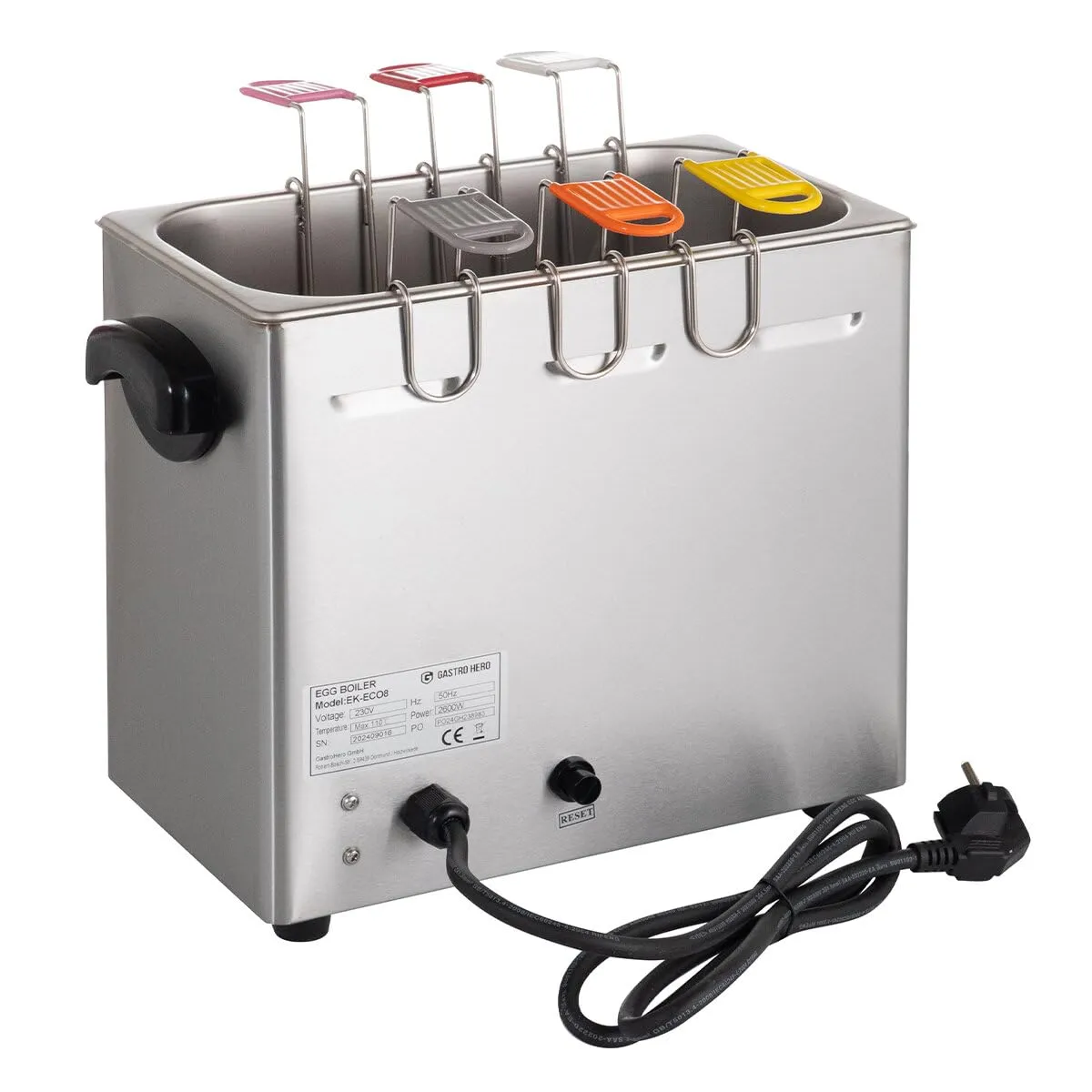 GastroHero ECO Eierkocher 6 Eier 2,2 kW Edelstahl