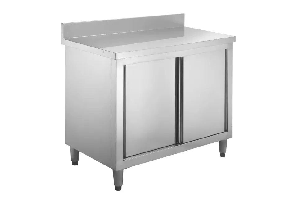 GastroHero ASSB107A Arbeitsschrank 100x70 Edelstahl