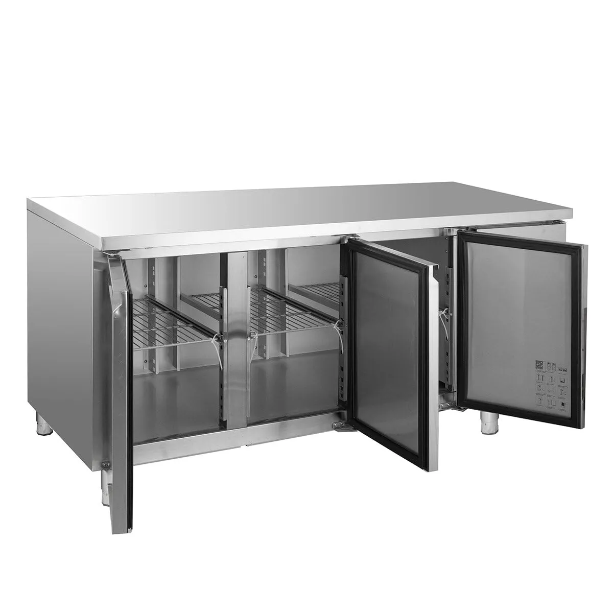 GastroHero GNH3100TN Kühltisch 3-türig Edelstahl