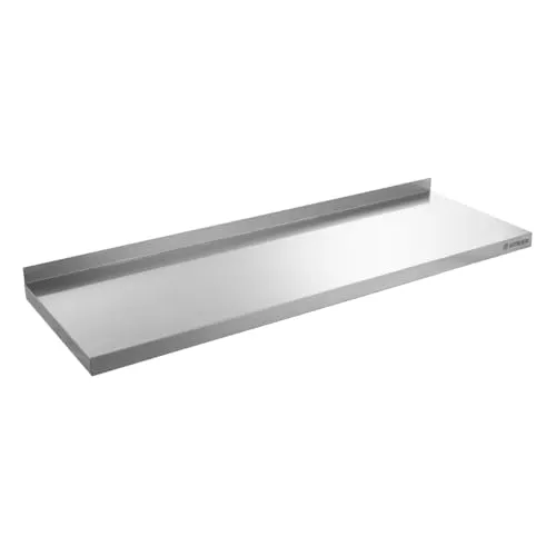 GastroHero Wandregal 200x30 Wandbord 1 Boden Edelstahl