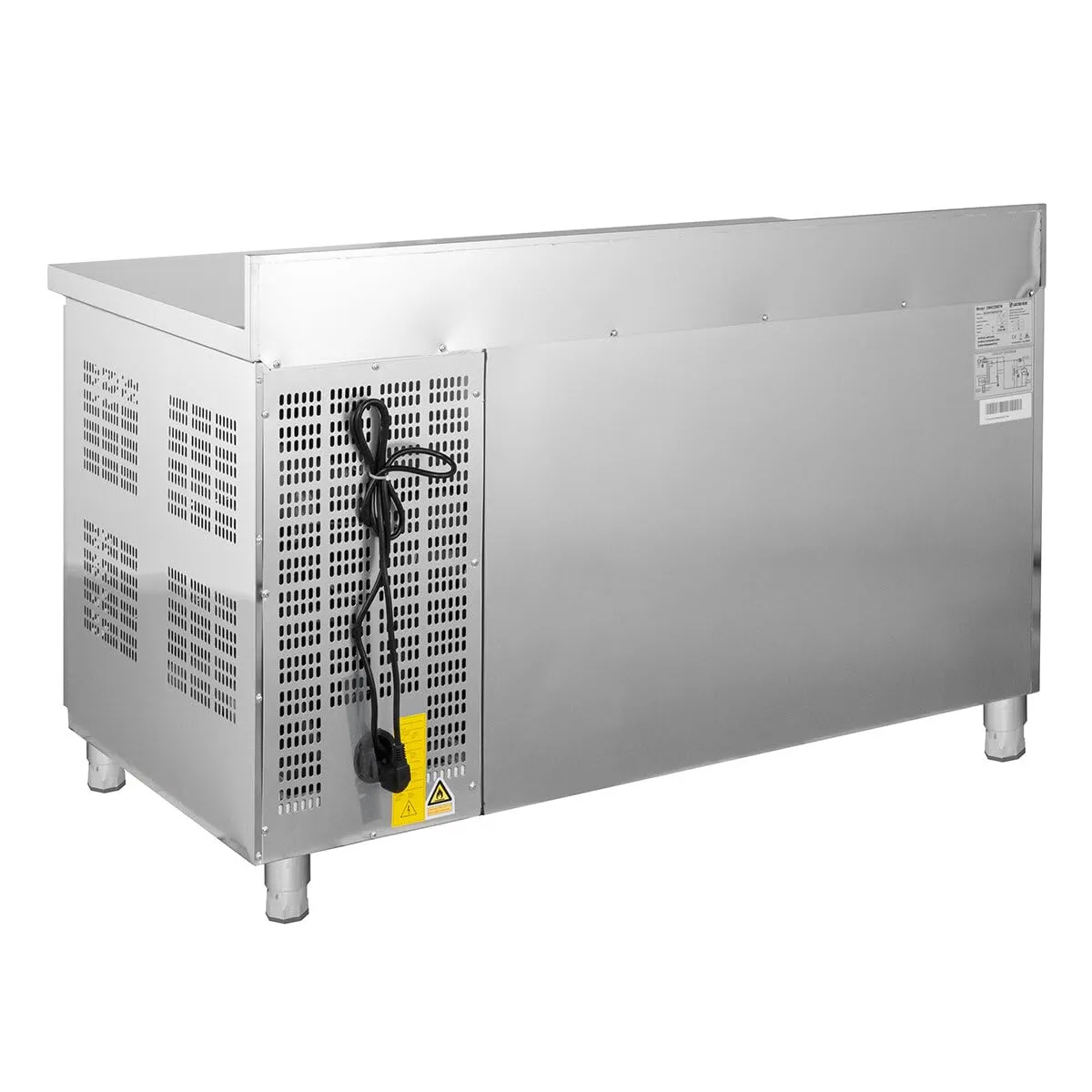 GastroHero GNH2200TN Kühltisch 2-türig Edelstahl Aufkantung