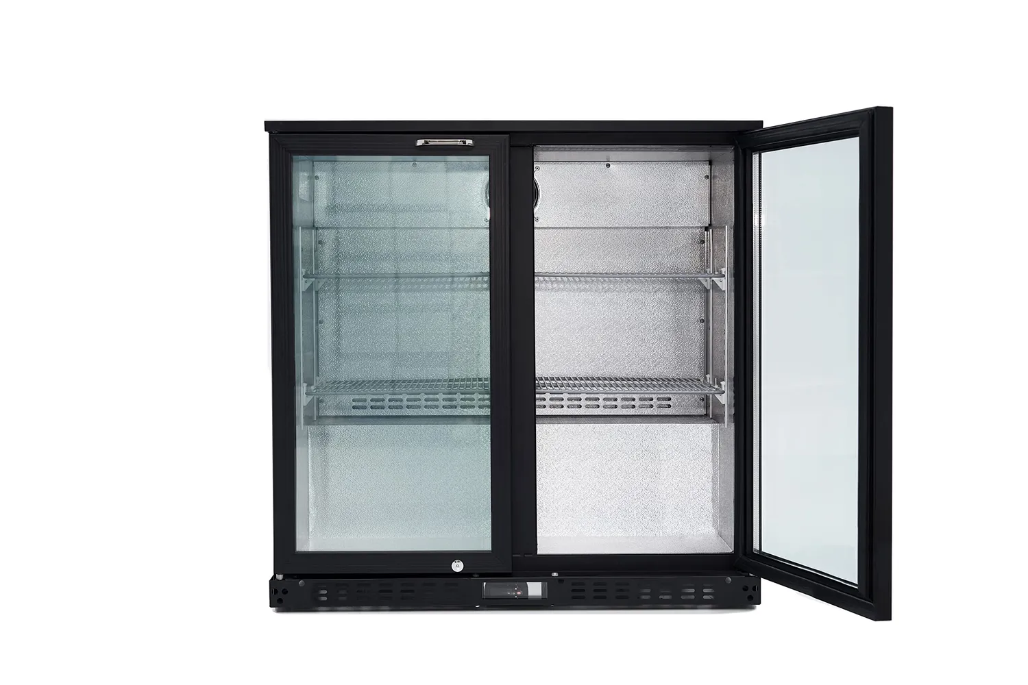 GastroHero ECO 208 Barkühlschrank 218 L schwarz Klapptür