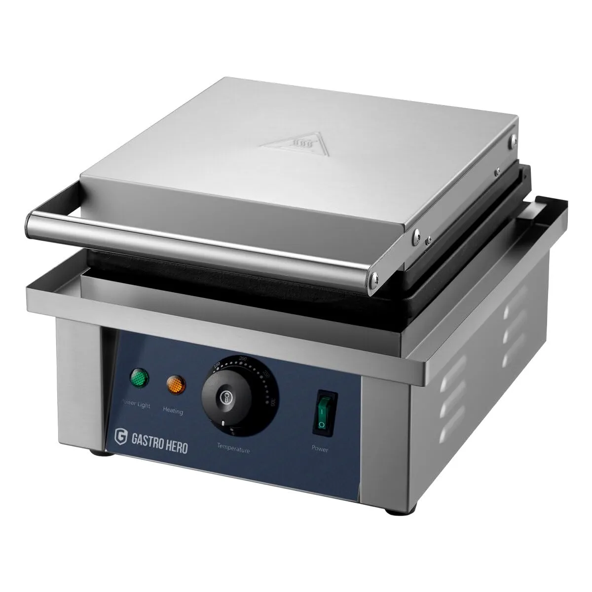 GastroHero FY-4 Waffeleisen belgisch 2 Waffeln Edelstahl
