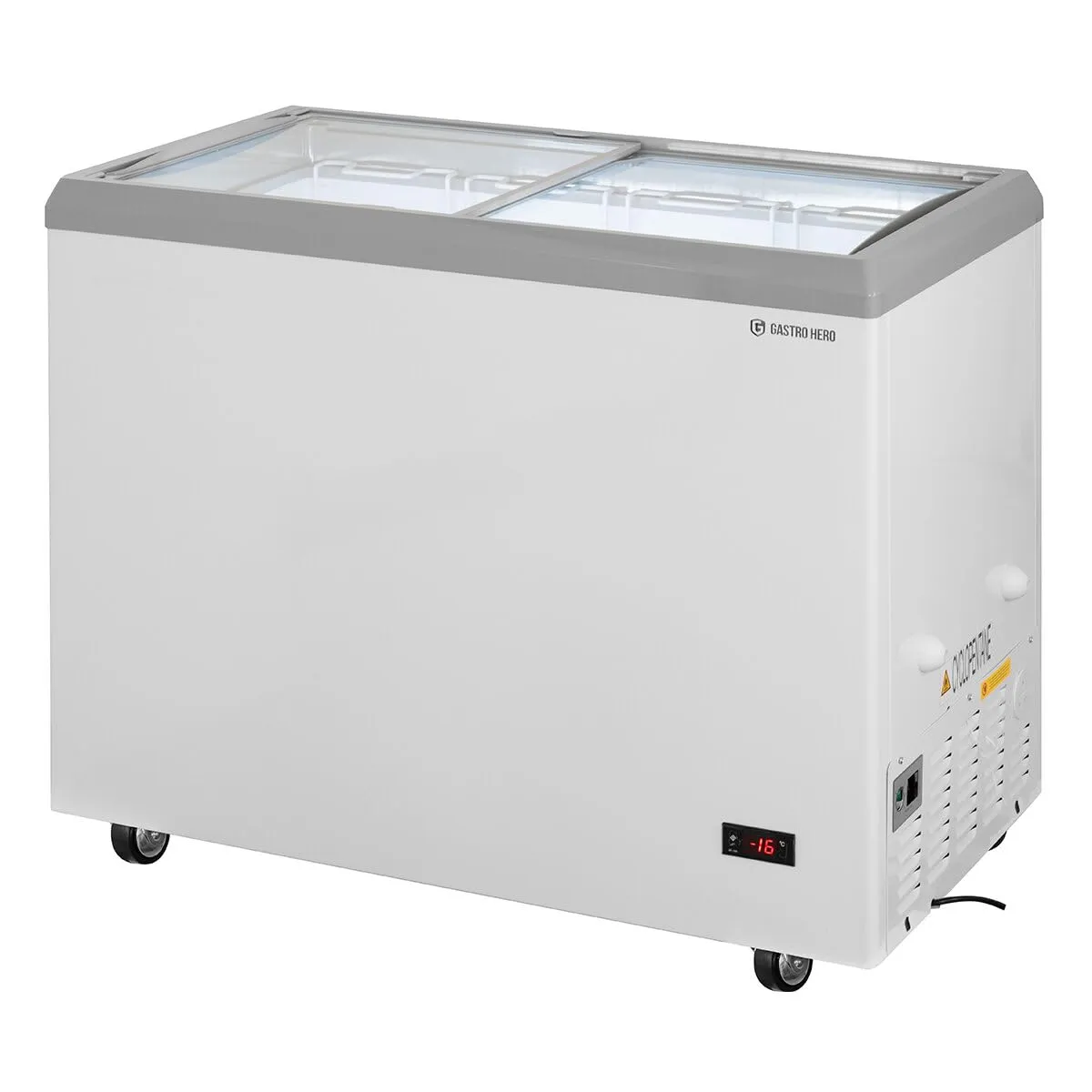 GastroHero ECTE217 Gefriertruhe 217L Weiß LED
