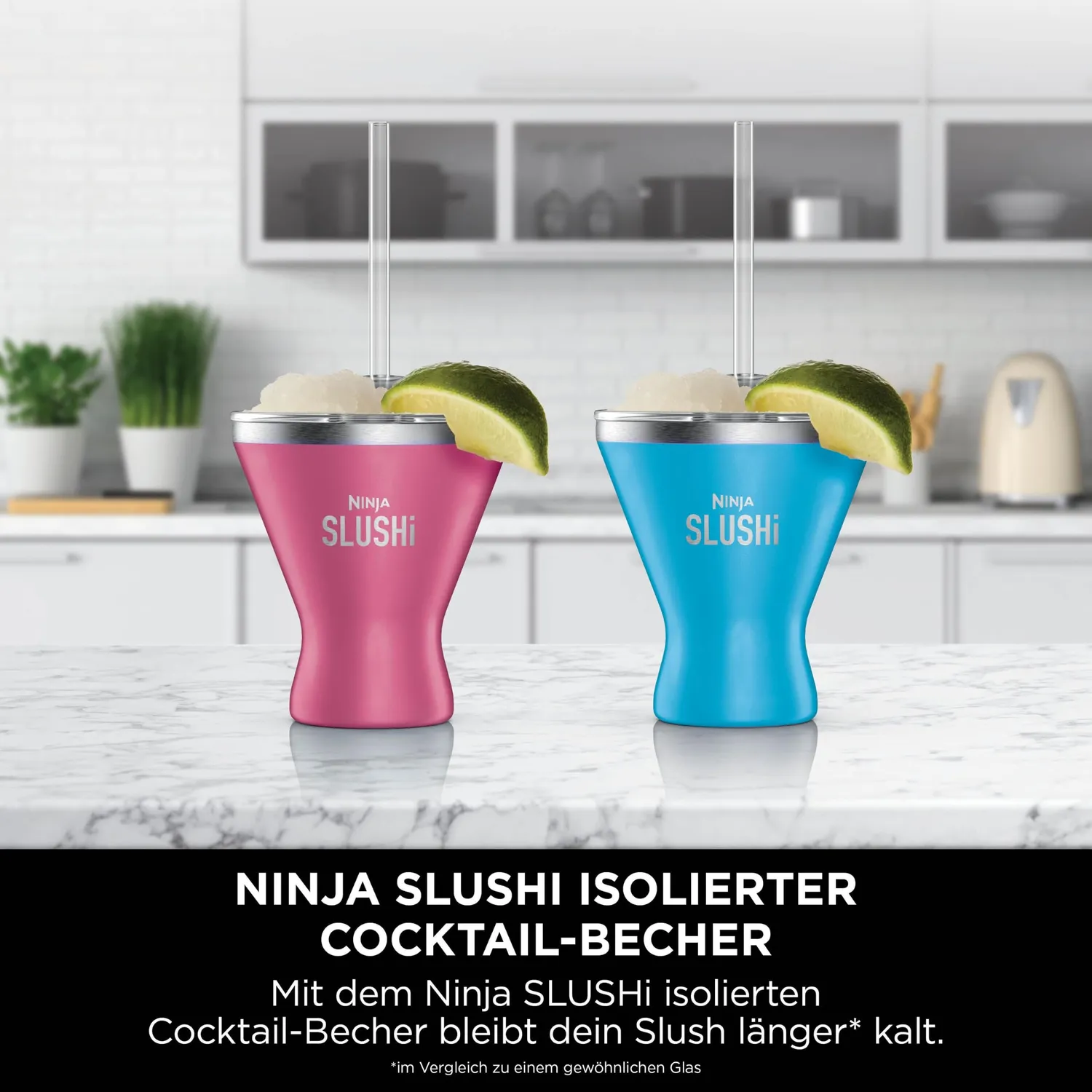 Ninja SLUSHi Cocktailbecher 2er 295 ml Pink-Hellblau