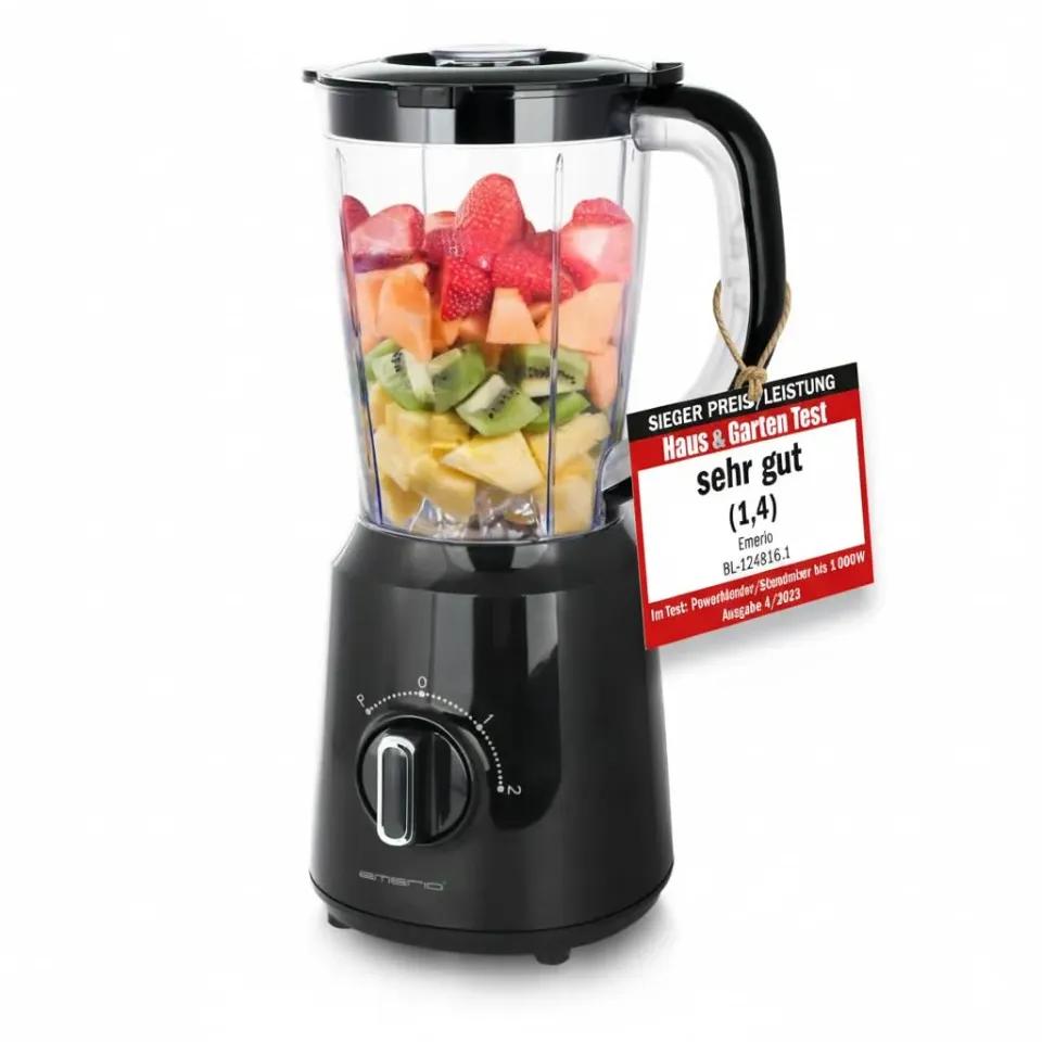 Emerio BL-124816.8 Standmixer 1,5 Liter Schwarz