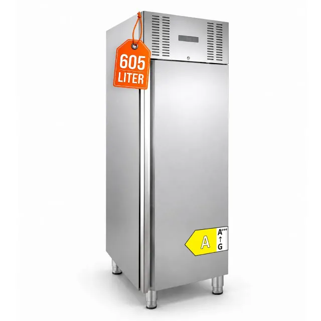 GastroHero Eline KS-ELINE650M Kühlschrank 605 L Edelstahl