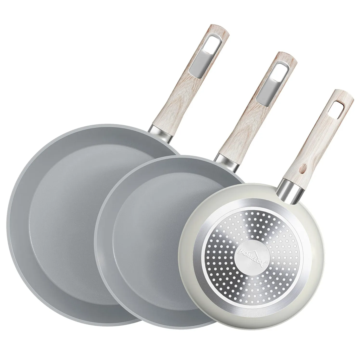 HOMELUX Keramik Pfannenset 20/24/28 cm Induktion