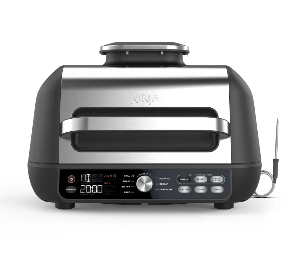 Ninja Foodi MAX PRO Grill Air Fryer 3,8L Silber-Schwarz