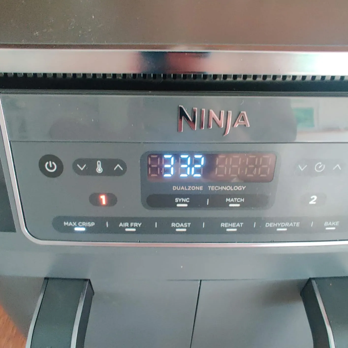 Ninja Dual Zone Heißluftfritteuse 7,6 L Metallic Grau