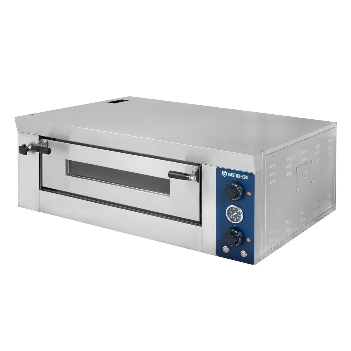GastroHero ECO PZO-ECO4 Pizzaofen 4x34cm Schamotte 450°C