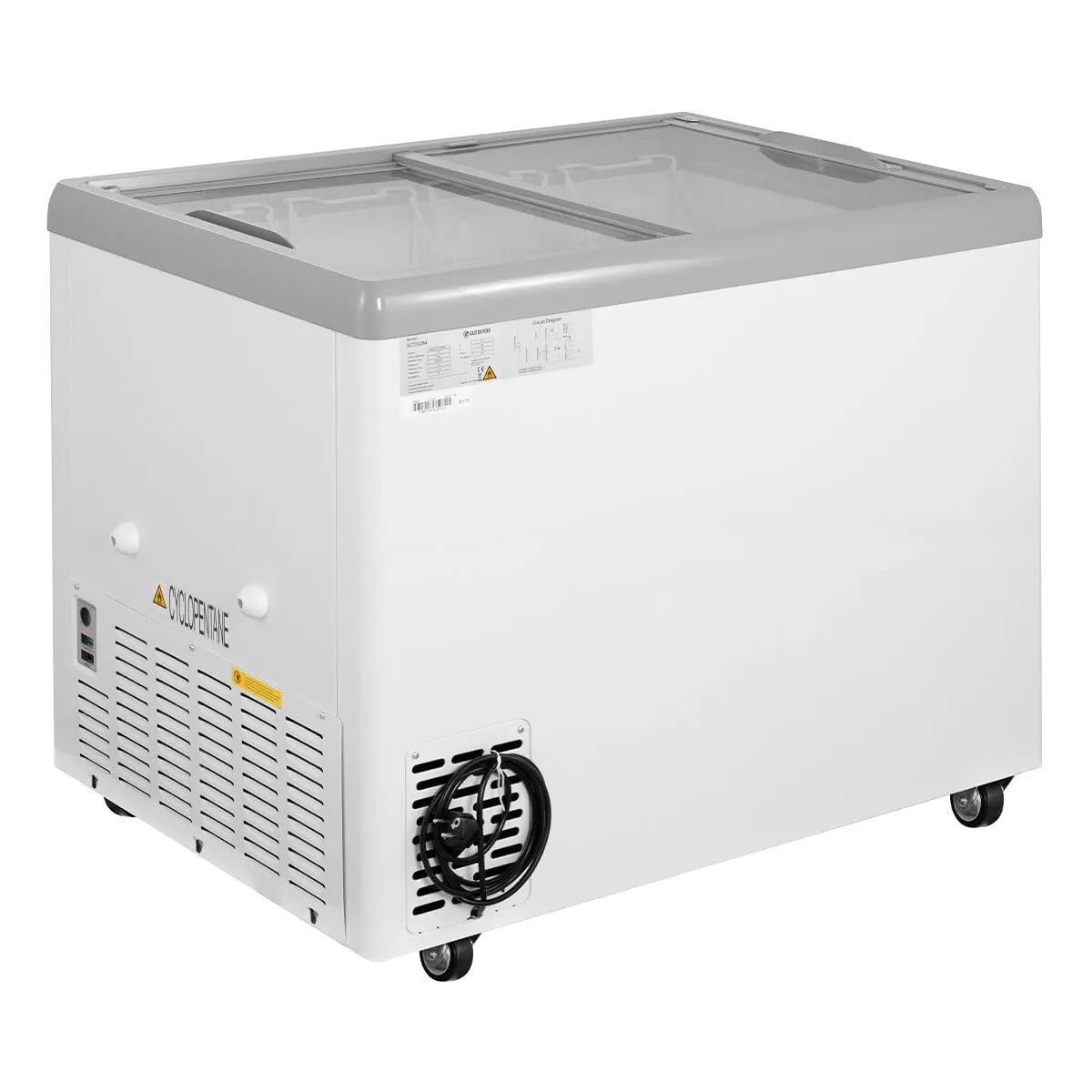 GastroHero ECTE284 Eiscreme-Gefriertruhe 284 L Weiß